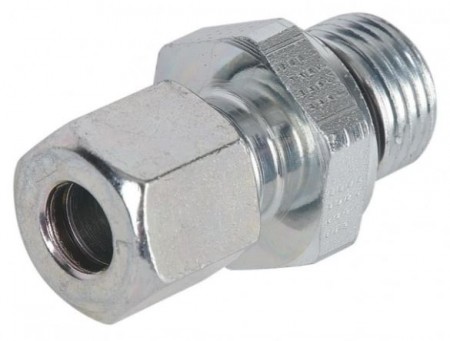 M16 Unionskropp inn/ut fra filterhus til 10 mm. rør.